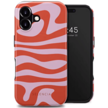 Selencia Vivid Tough Backcover met MagSafe voor de iPhone 16 - Dream Swirl Pink
