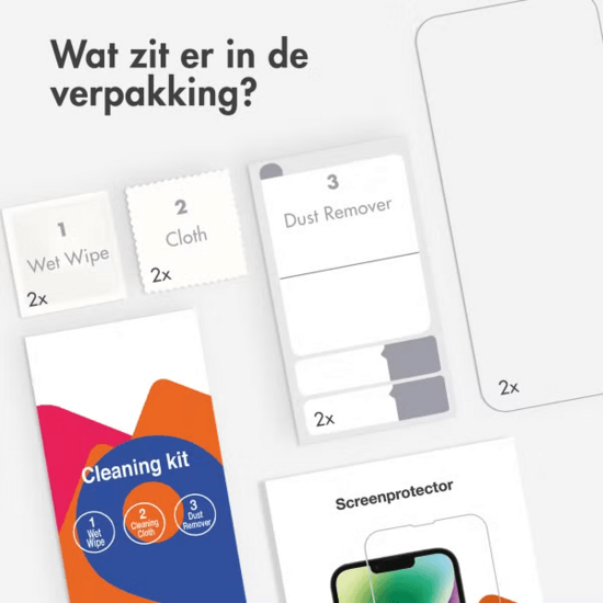 Accezz Gehard Glas Screenprotector 2-pack voor de iPhone 13 / 13 Pro / 14 / 16e