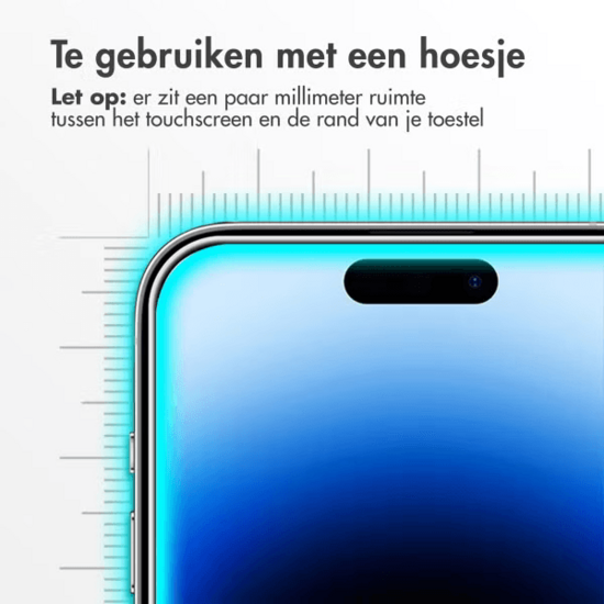 Accezz Gehard Glas Screenprotector 2-pack voor de iPhone 15 / 15 Pro / 16