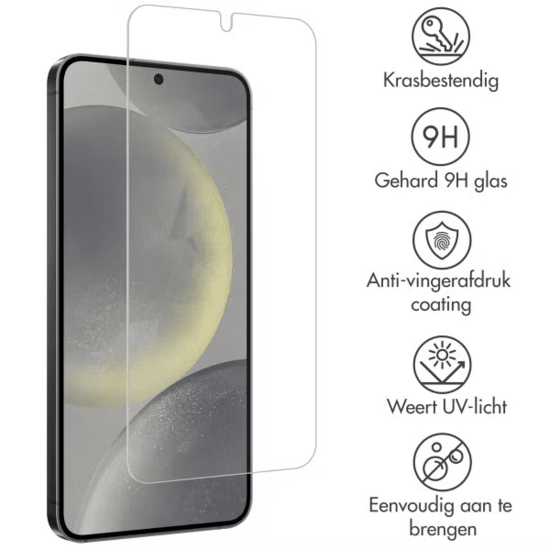 Accezz Gehard Glas Screenprotector 2-pack voor de Samsung Galaxy S25 / S24
