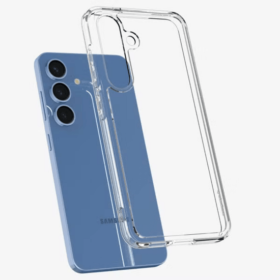 Spigen Ultra Hybrid Backcover voor de Samsung Galaxy S25 - Crystal Clear
